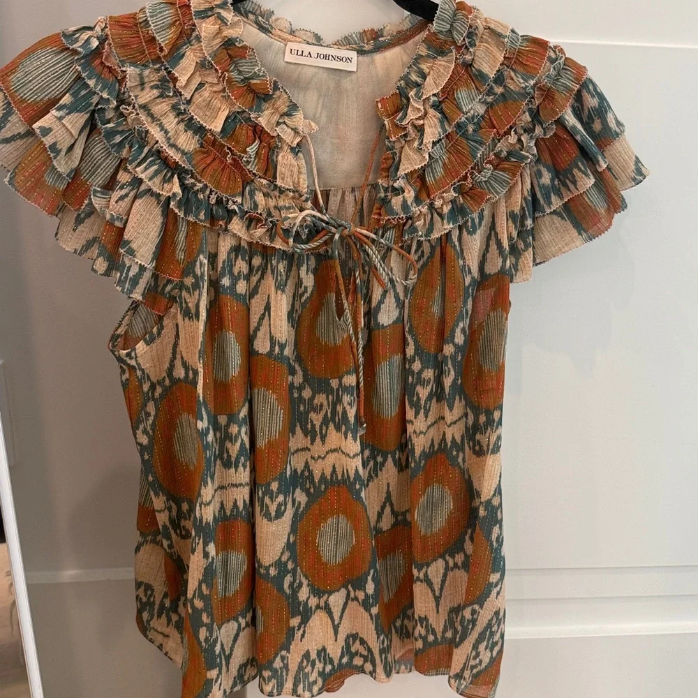 Ulla Johnson Multicolor Ruffle Blouse - Picture 2 of 3